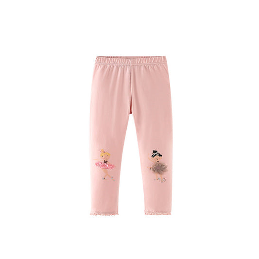 Autumn Arrival Baby Kids Girls Cartoon Pattern Cute Pants, MyKids-USA®, Trousers, MyKids-USA - Size/Age - 100 (2-3Y) - Color - Pink -  -  - TR2509182320-A.