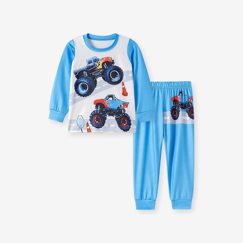 Big Wheels Monster Truck Pajama Set – Long Sleeve Top and Pants for Kids, MyKids-USA®, Baby & Toddler Sleepwear, MyKids-USA -  -  -  -  -  -  - .