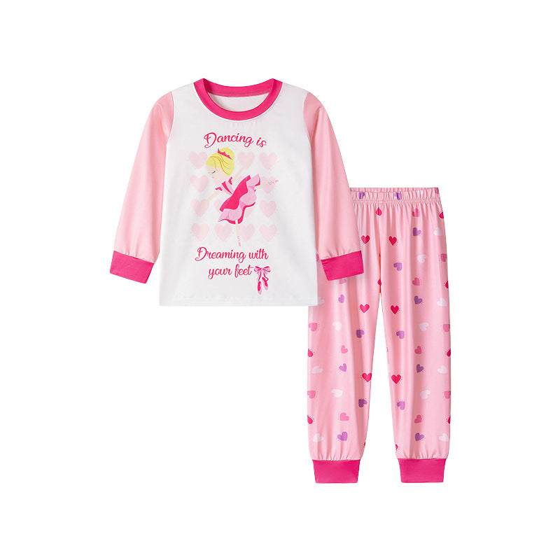 MyKids-USA Spring and Autumn Baby Kids Girls Cartoon Pattern Long Sleeves Pajamas Clothing Set, MyKids-USA®, Baby & Toddler Sleepwear, MyKids-USA -  -  -  -  -  -  - .