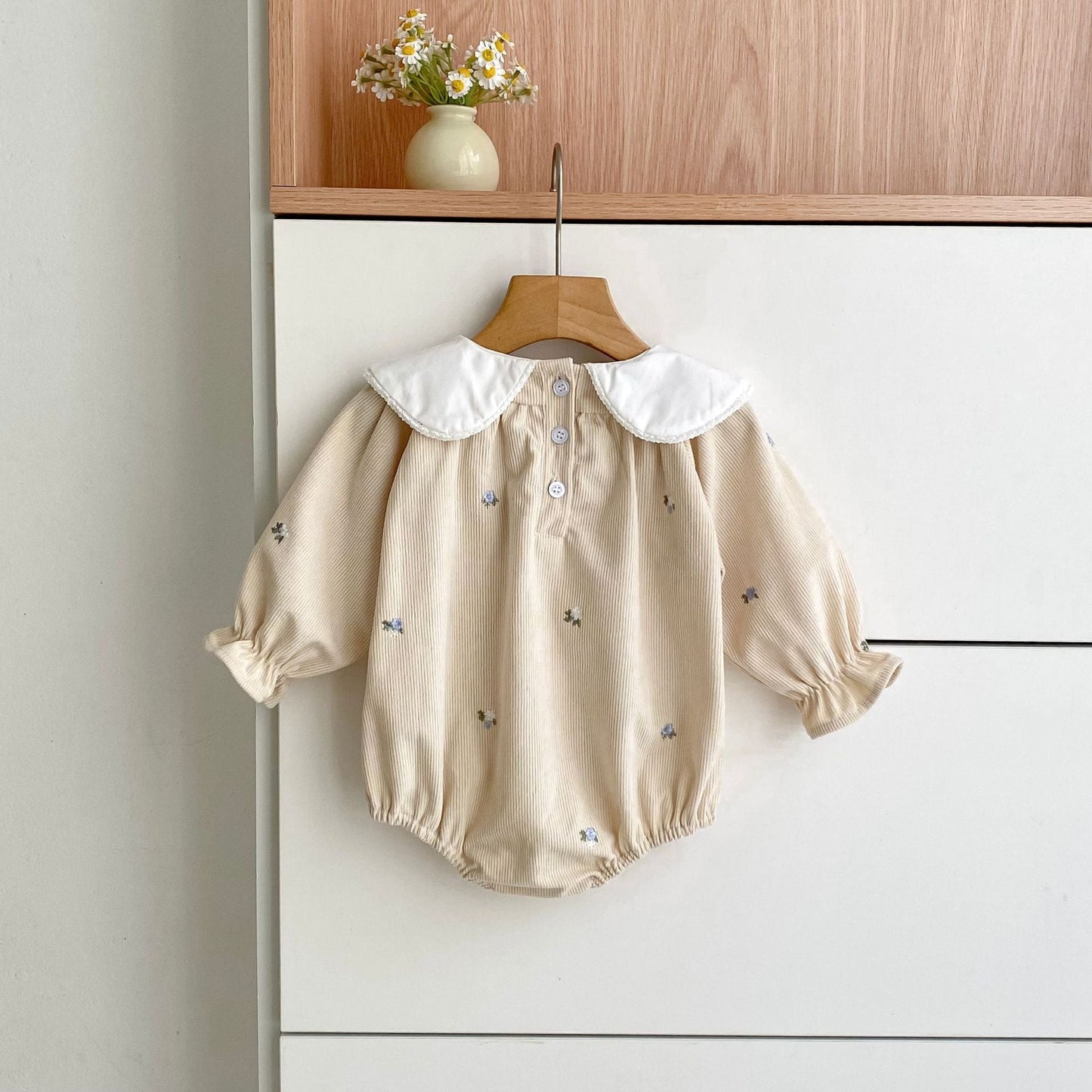 Autumn Baby Kids Girls Flowers Embroidered Pattern Long-sleeved bodysuit and Dress – Princess Sister Matching Set, MyKids-USA®, Baby & Toddler Dresses, MyKids-USA -  -  -  -  -  -  - .