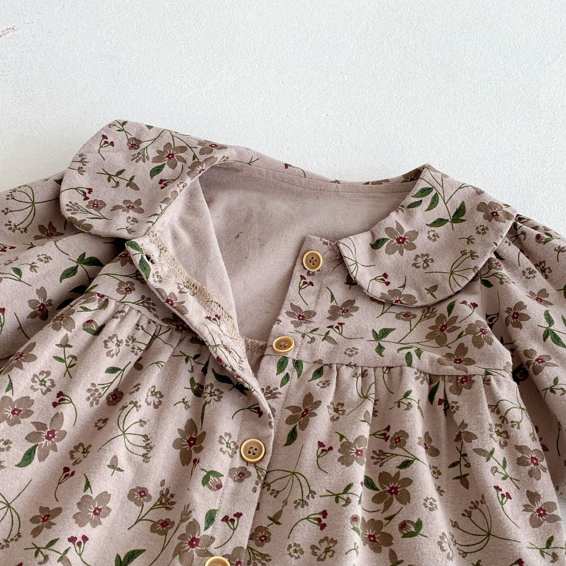 Autumn Arrival Baby Girls Long Sleeves Floral Pattern Single Breasted Rompers, MyKids-USA®, Baby One-Pieces, MyKids-USA -  -  -  -  -  -  - .
