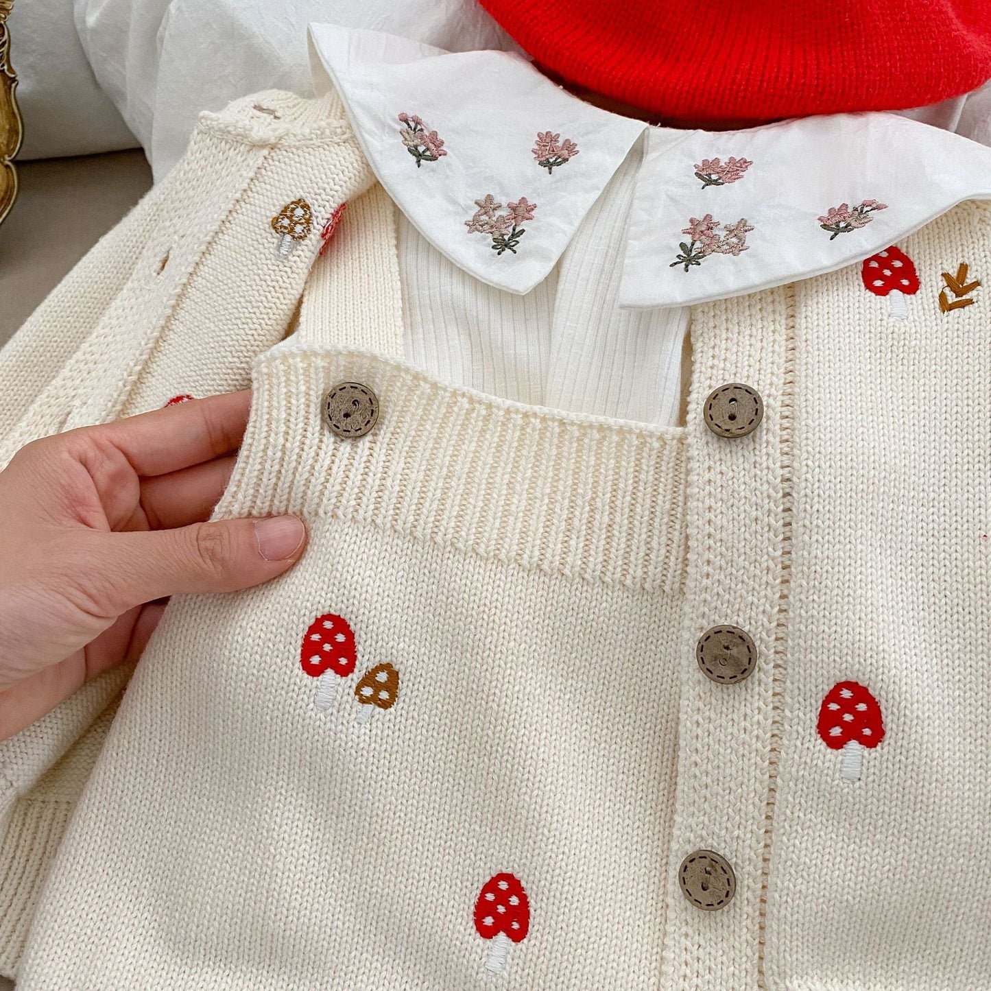 Baby Girl Embroidered Pattern Cardigan, MyKids-USA®, Baby & Toddler Outfits, MyKids-USA -  -  -  -  -  -  - .
