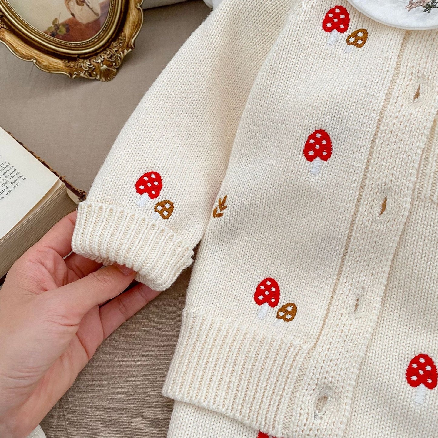 Baby Girl Embroidered Pattern Cardigan, MyKids-USA®, Baby & Toddler Outfits, MyKids-USA -  -  -  -  -  -  - .
