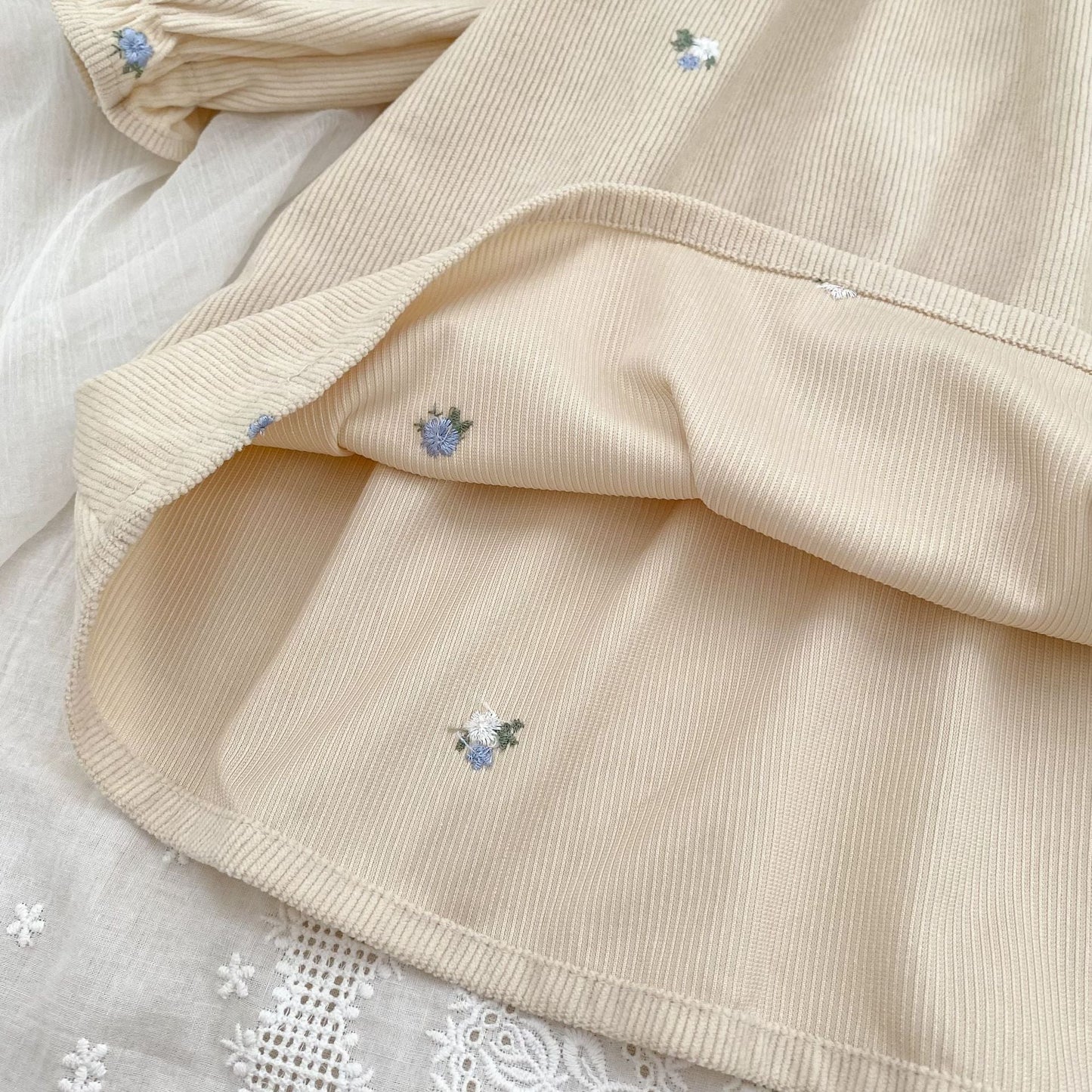 Autumn Baby Kids Girls Flowers Embroidered Pattern Long-sleeved bodysuit and Dress – Princess Sister Matching Set, MyKids-USA®, Baby & Toddler Dresses, MyKids-USA -  -  -  -  -  -  - .