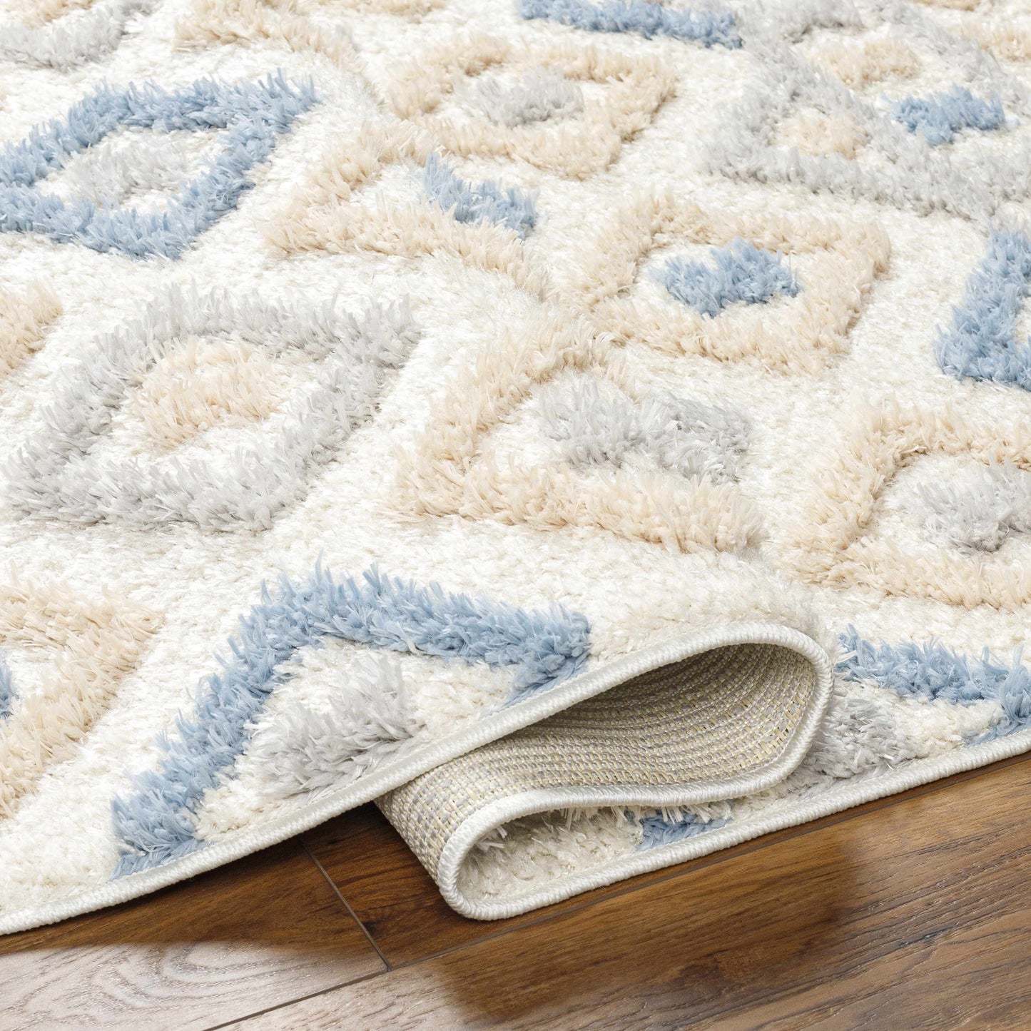 Eivin Pink & Blue Area Rug