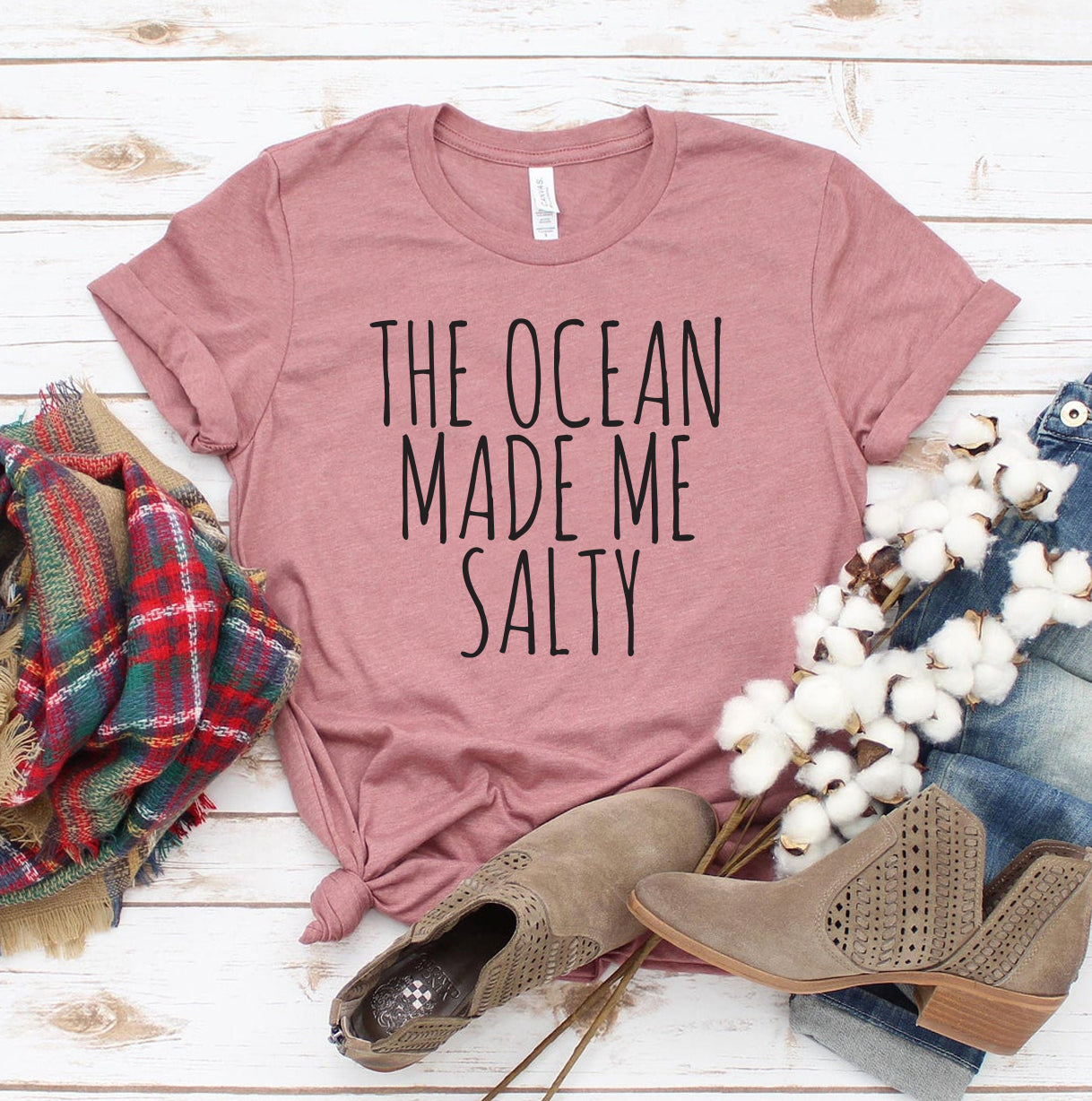 The Ocean Made Me Salty T-shirt