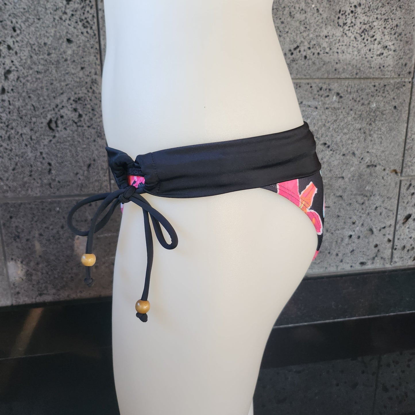 Loco Boutique Woman's Tropical Orchid Folded Over Bikini Bottom