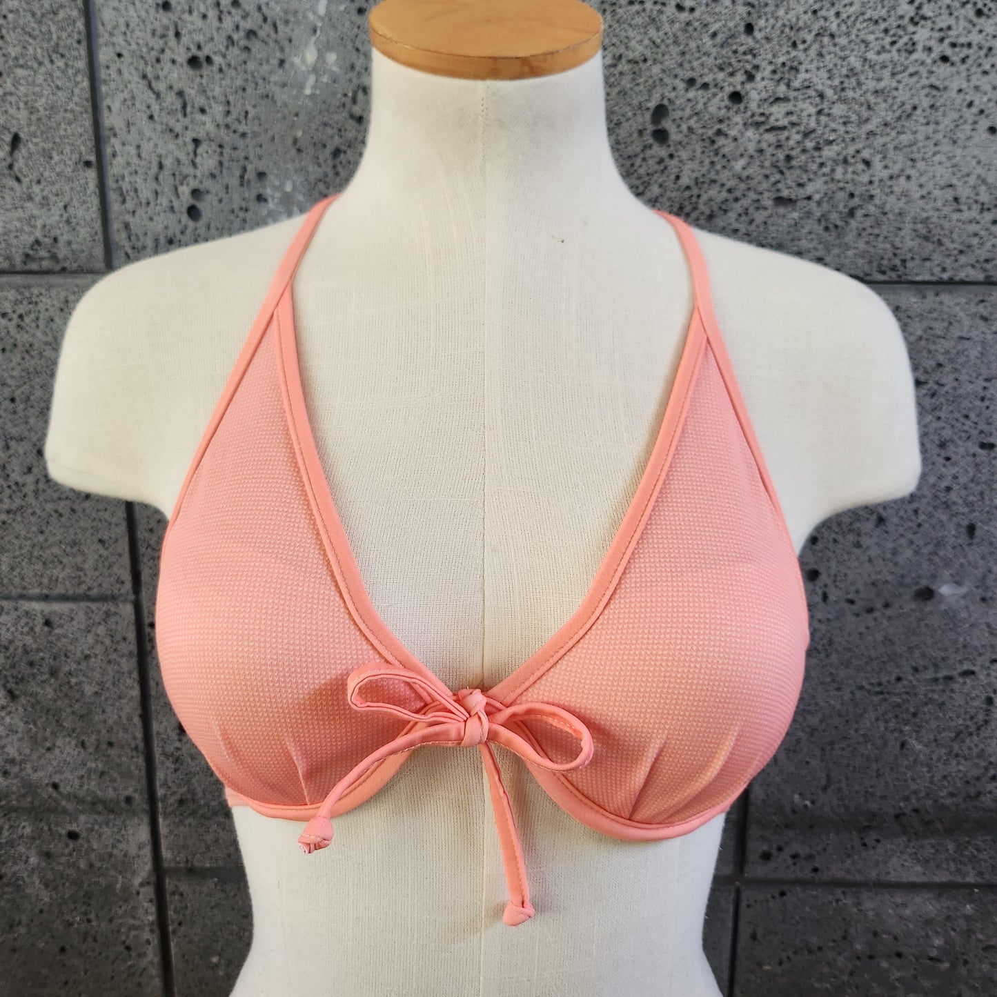 Loco Boutique Stitch Underwire Tie Back Bikini Top