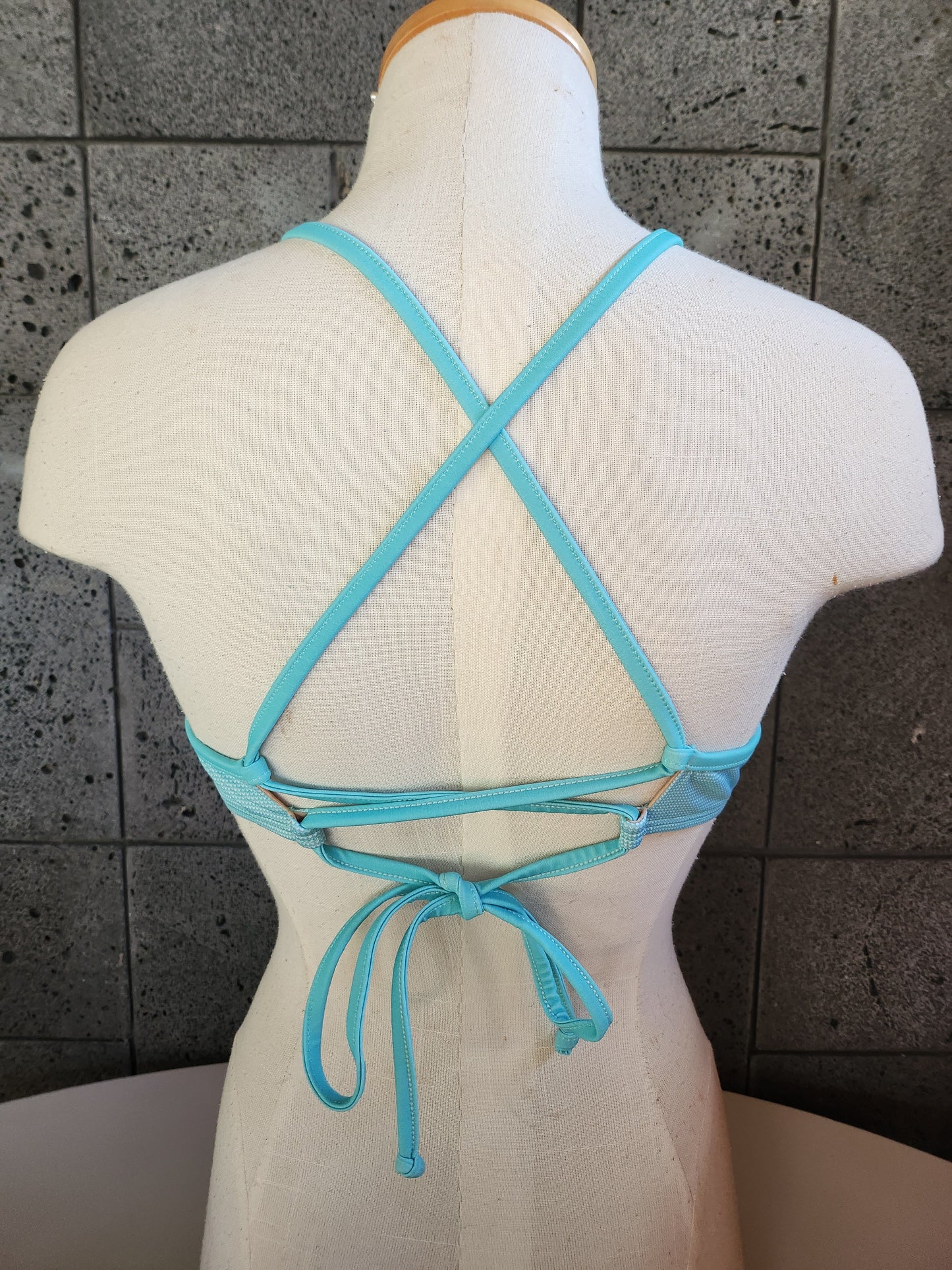Loco Boutique Stitch Underwire Tie Back Bikini Top