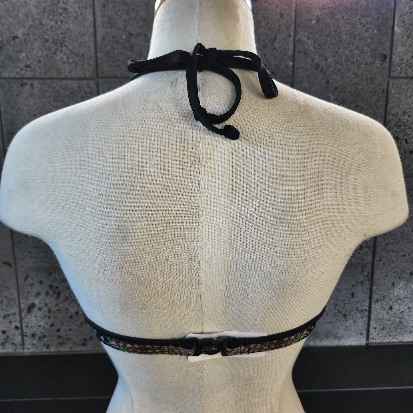 Loco Boutique Snake Ruffle Underwire Bikini Top