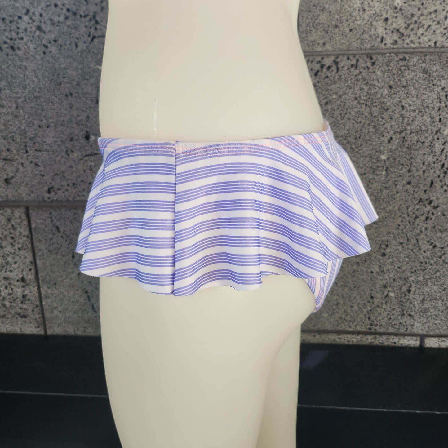 Quadruple Stripe Skirted Bottom