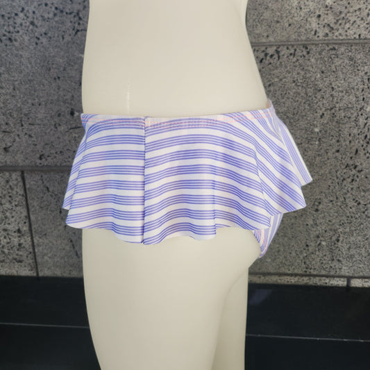 Quadruple Stripe Skirted Bottom