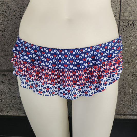 Heart of Arrow 3-Tier Ruffle Mid Rise
