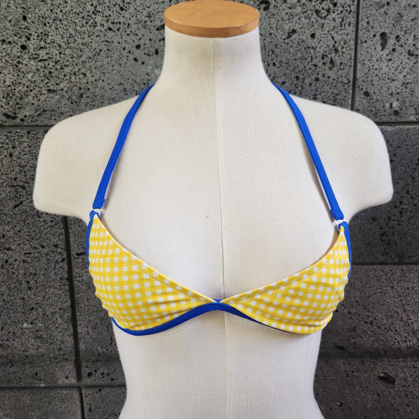 Loco Boutique Picnic Triangle Bikini Top