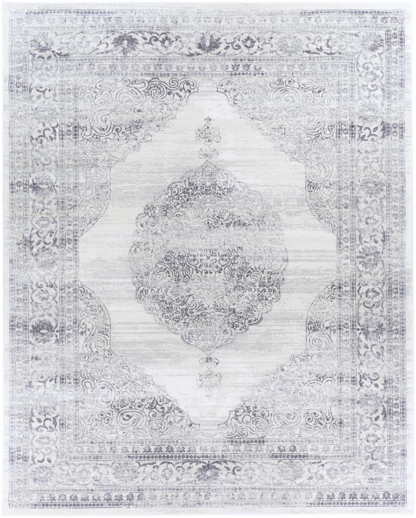 Caloundra 7x9 Distressed Medallion Area Rug - Clearance