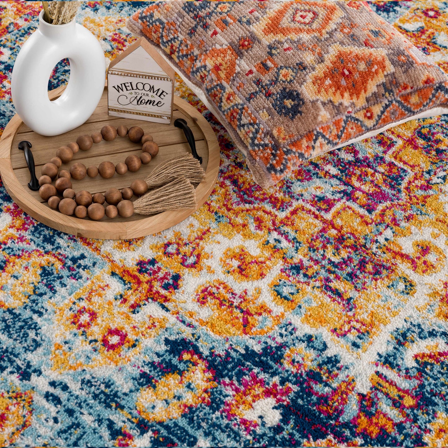Istanbullu Orange Area Carpet - Clearance