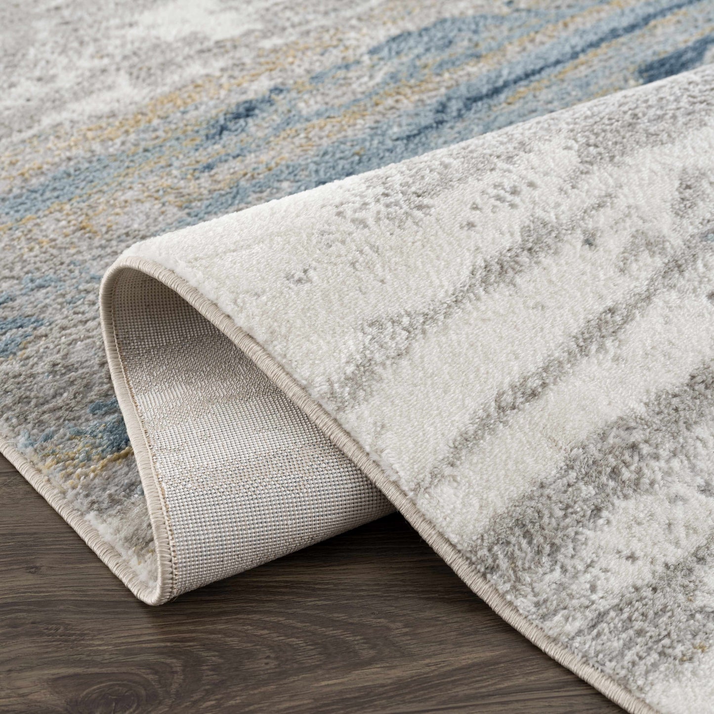 Live Marble Blue Area Rug