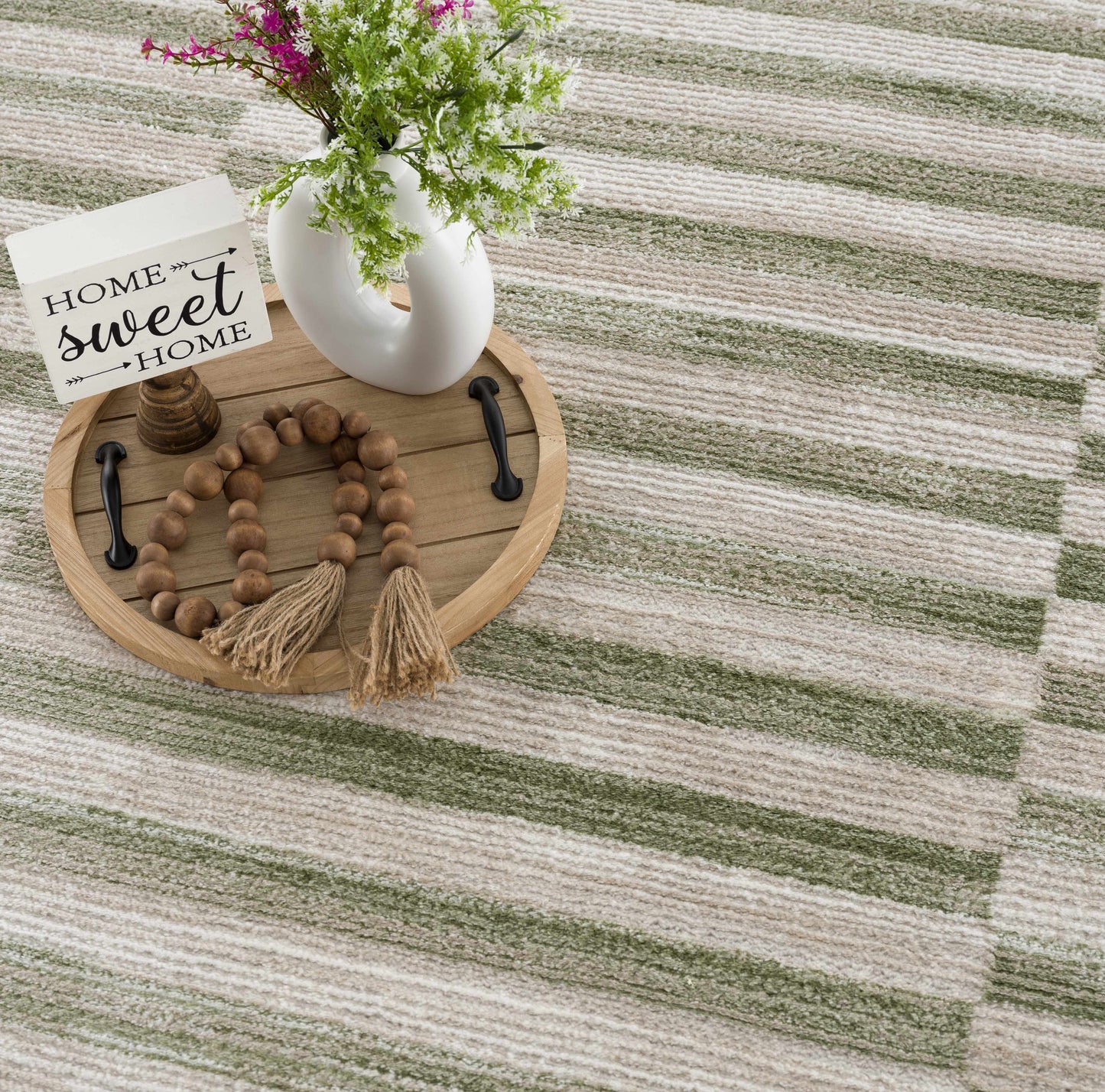 Liverpool Broken Striped Area Rug