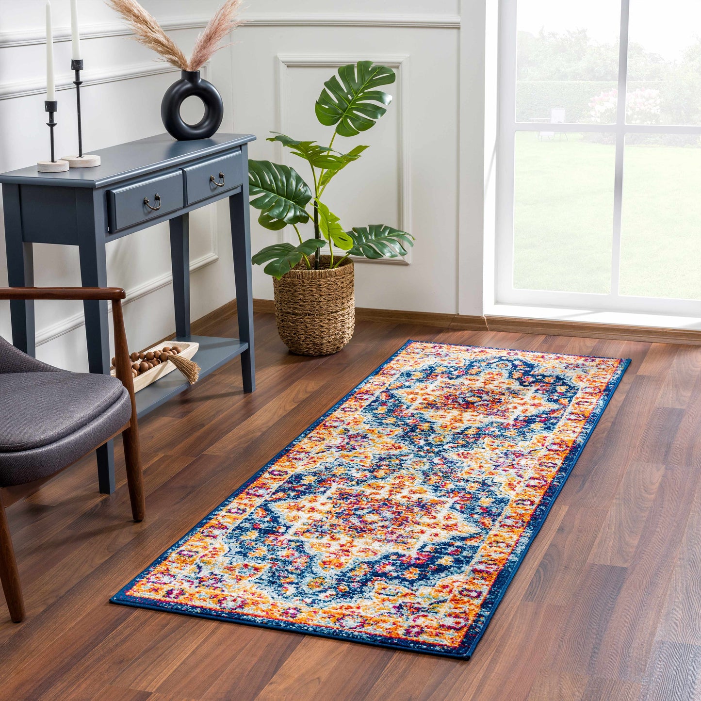 Istanbullu Orange Area Carpet - Clearance