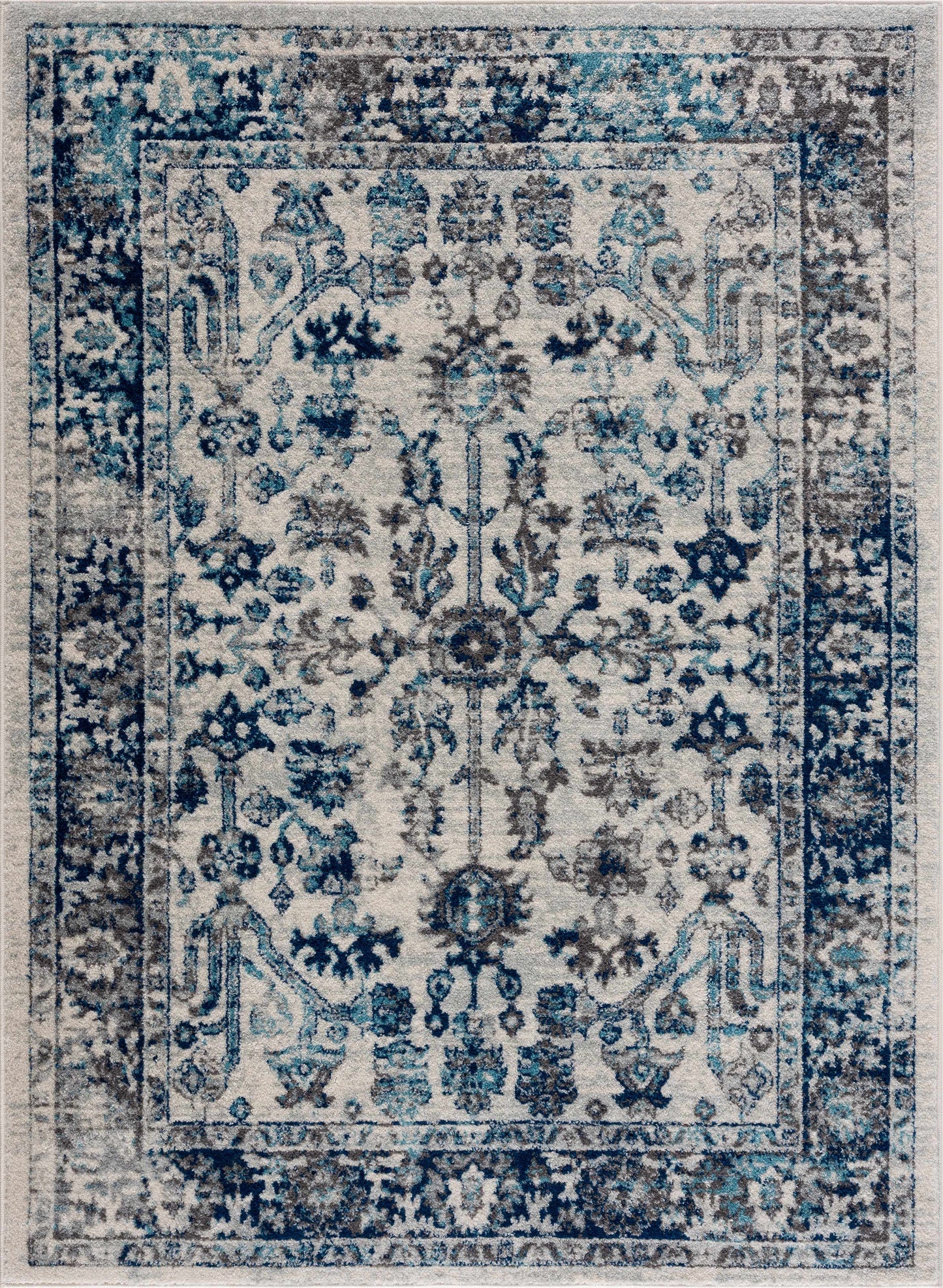 Istanbul Vintage Blue Area Carpet - Clearance