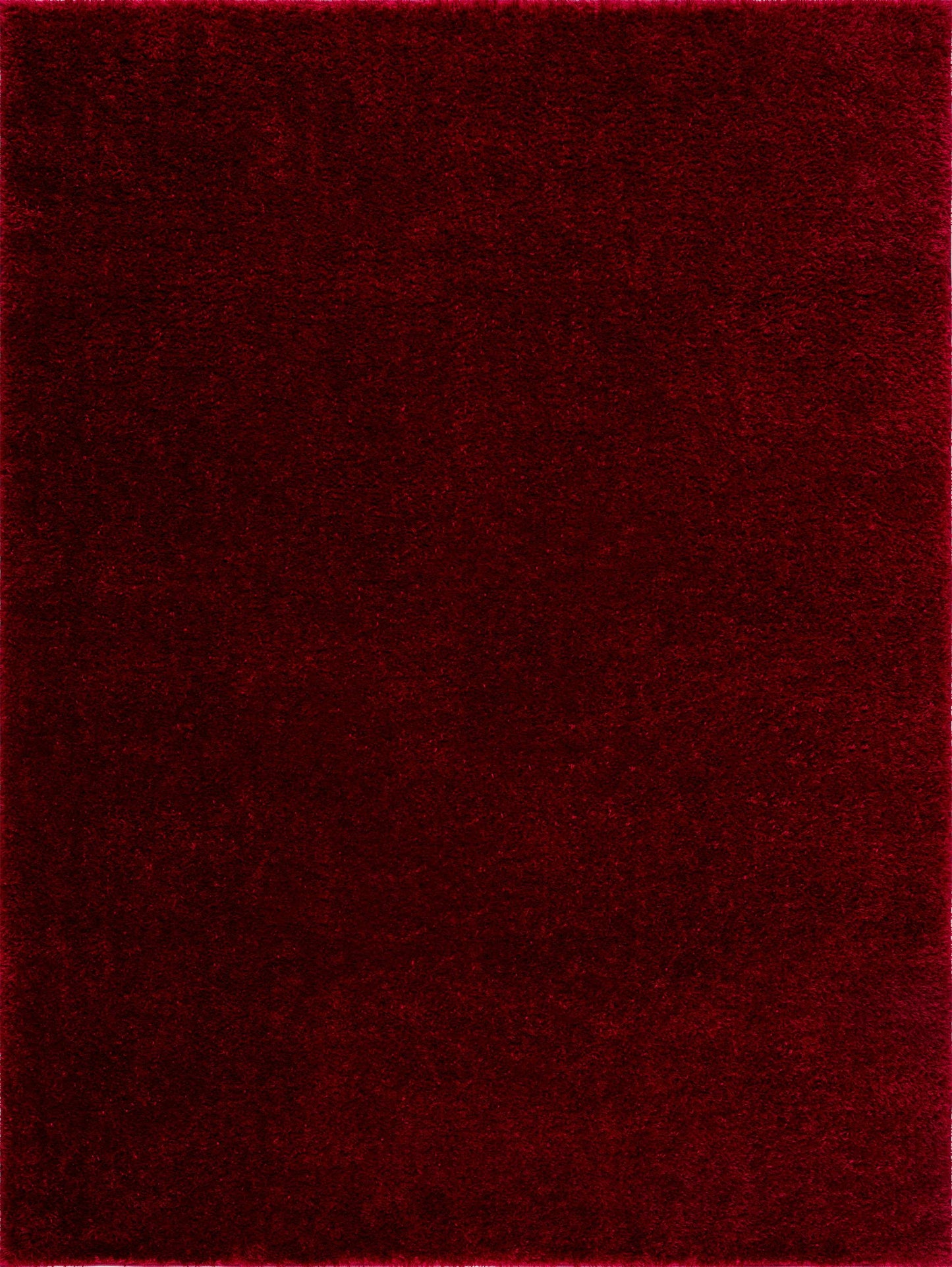 Heavenly Solid Red Plush Rug