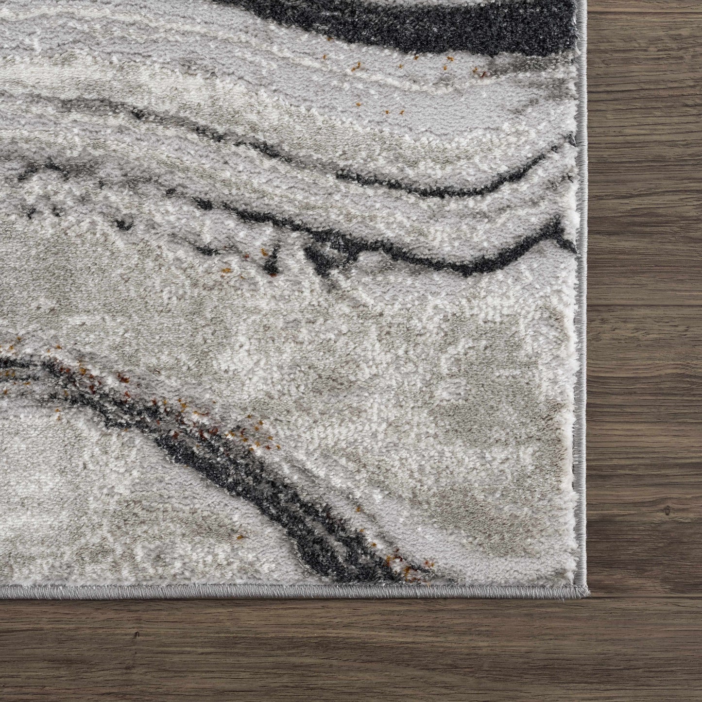 Live Marble Dark Gray Area Rug