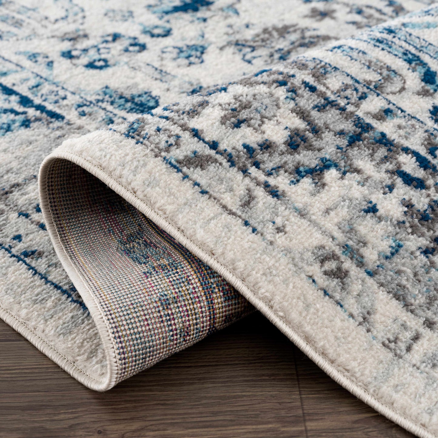 Istanbul Vintage Blue Area Carpet - Clearance