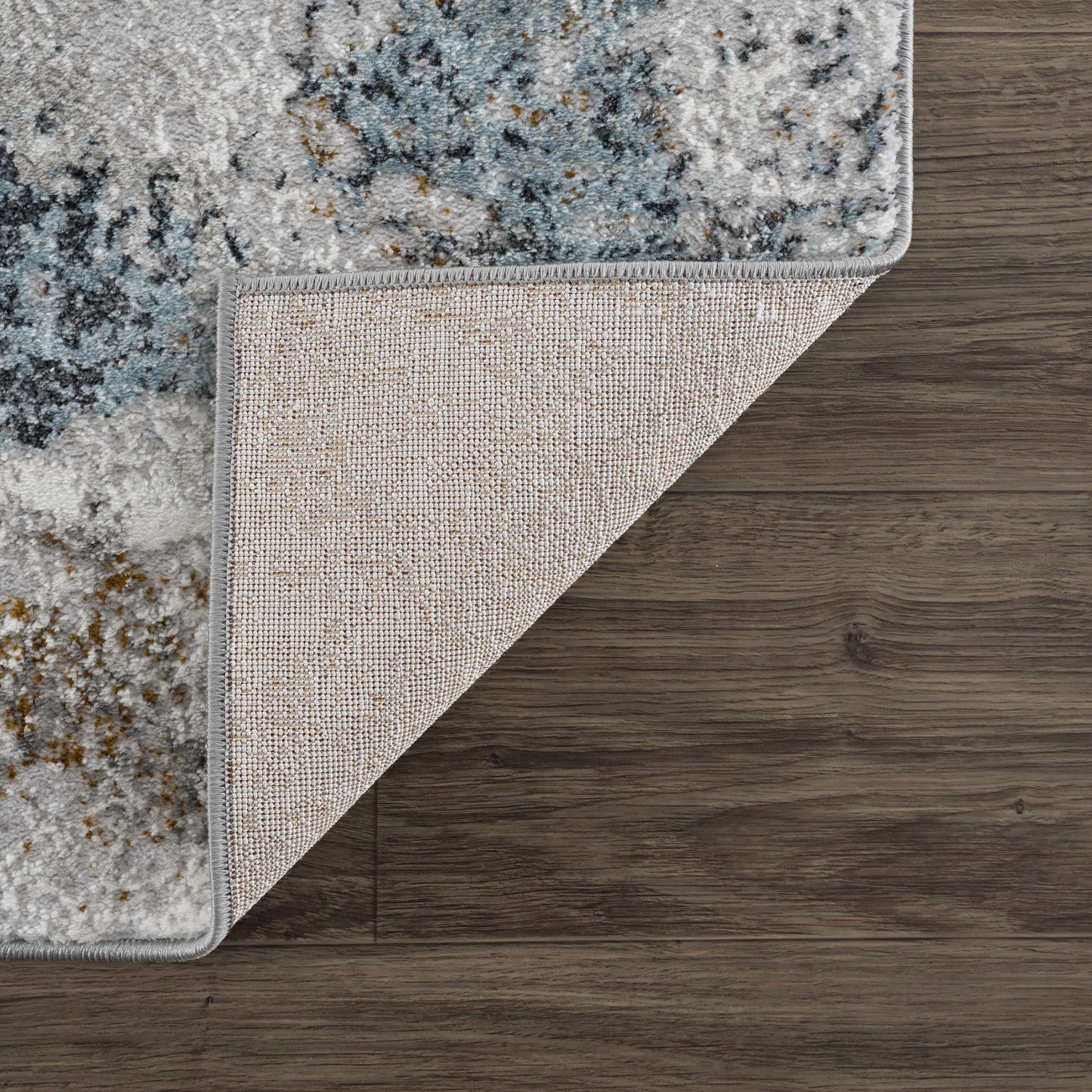 Lively Marble Blue Area Rug