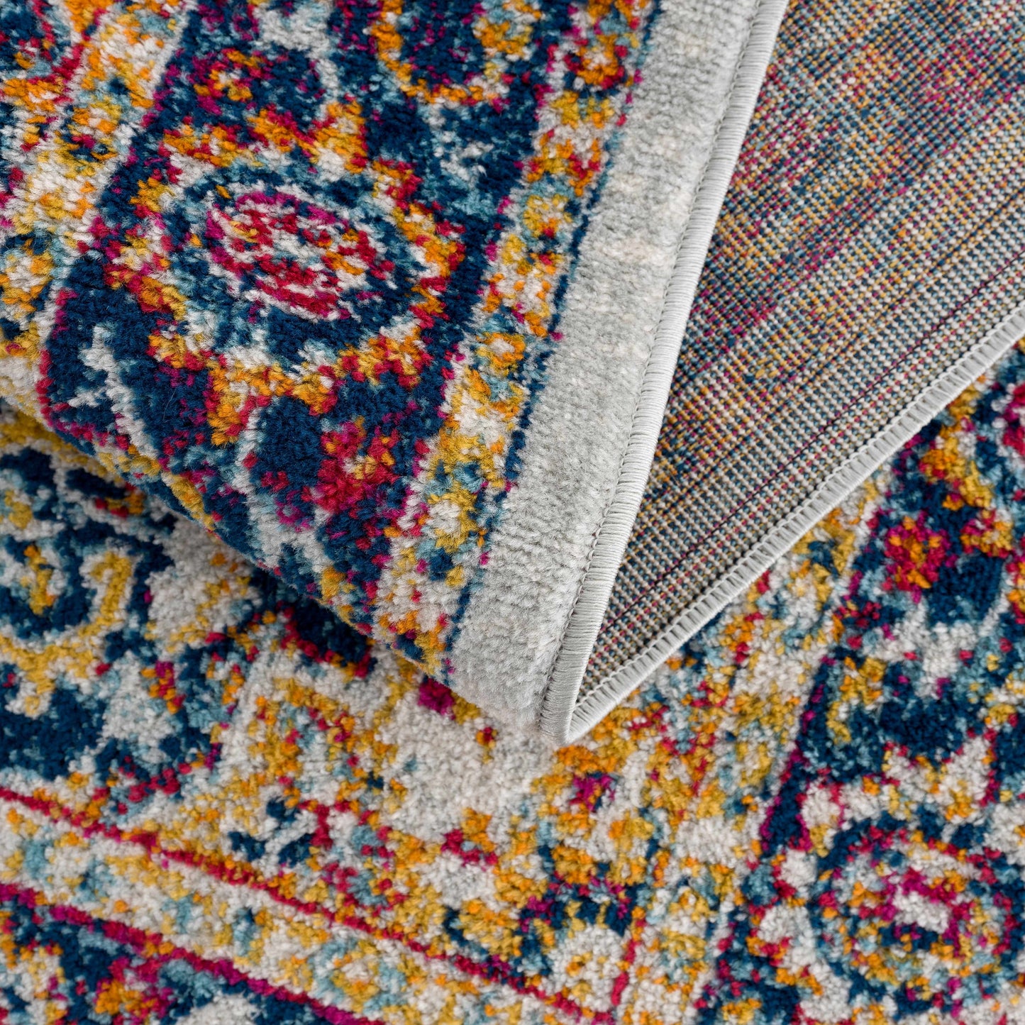 Istanbul Medallion Orange Area Carpet - Clearance