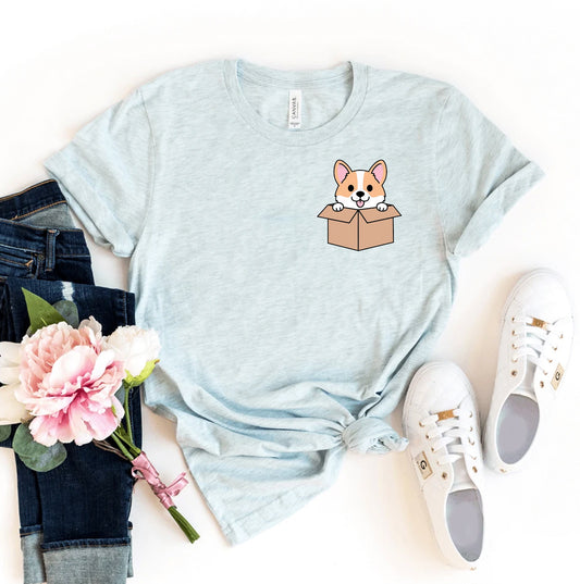 Corgi Pocket Print T-shirt