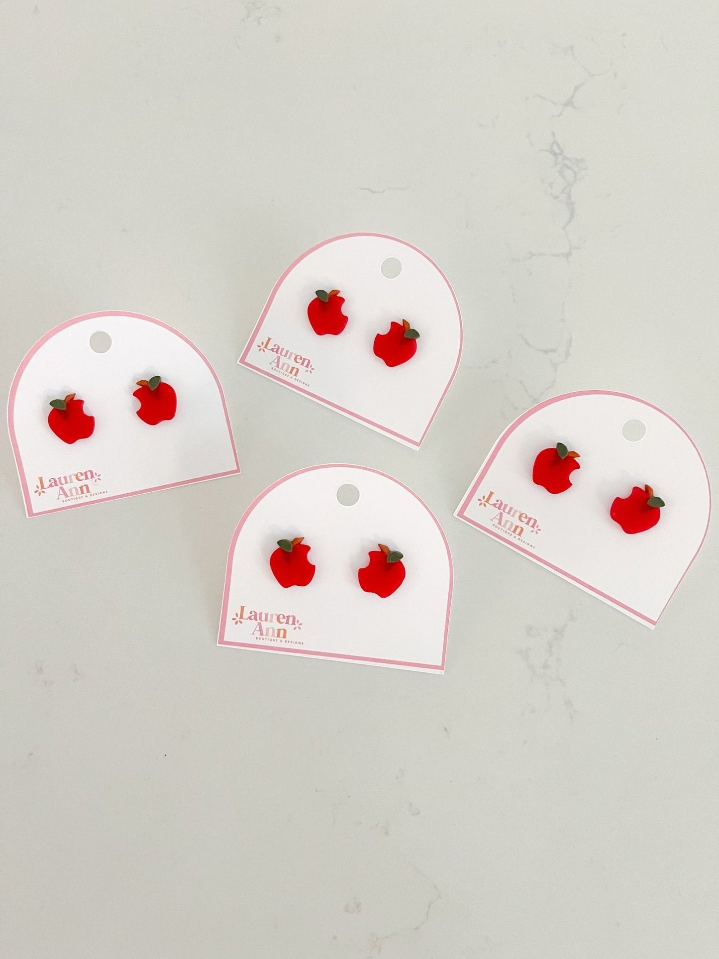 Shimmer Apple Studs
