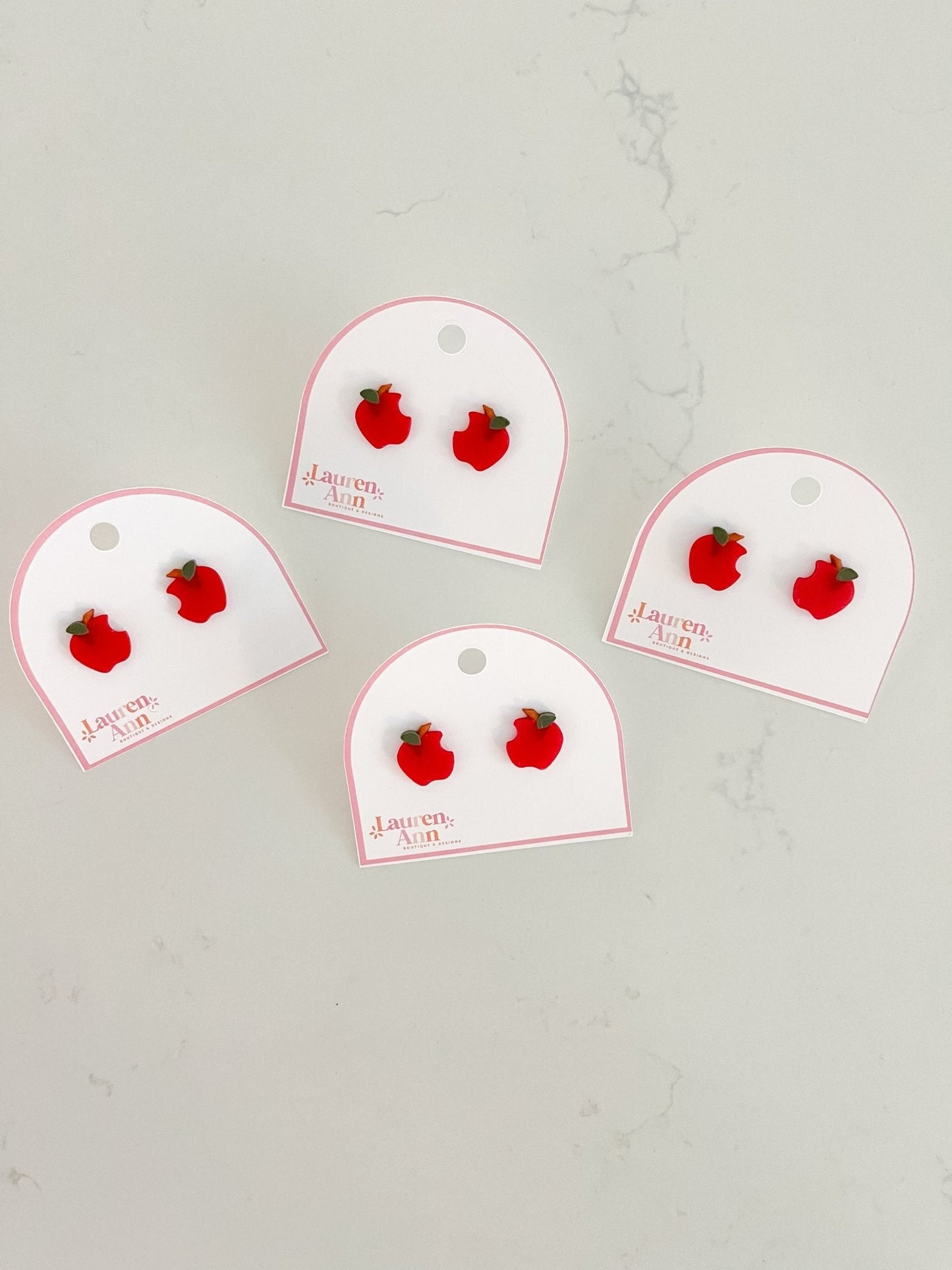 Shimmer Apple Studs