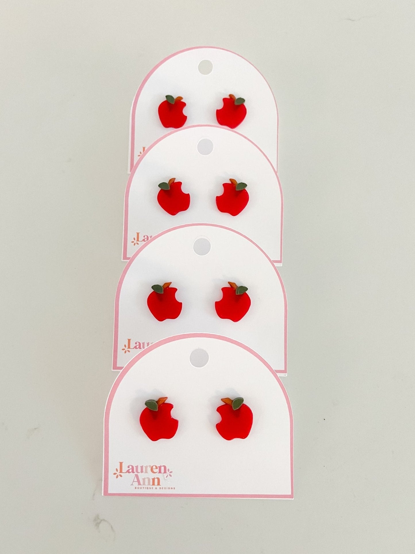 Shimmer Apple Studs