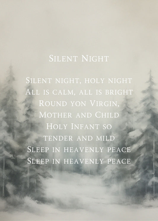 Silent Night | 5x7 Hymn Art Print