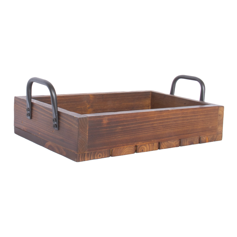 Rustic Tray - Stained Wood Small Tray