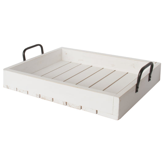 Rustic Tray - White Large Tray