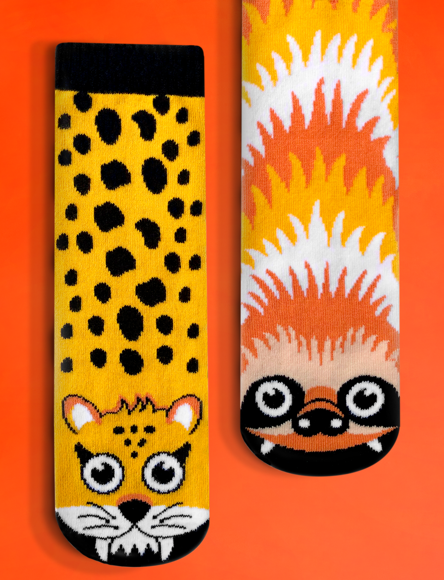 SLOTH & CHEETAH DAD AND ME SOCK SET
