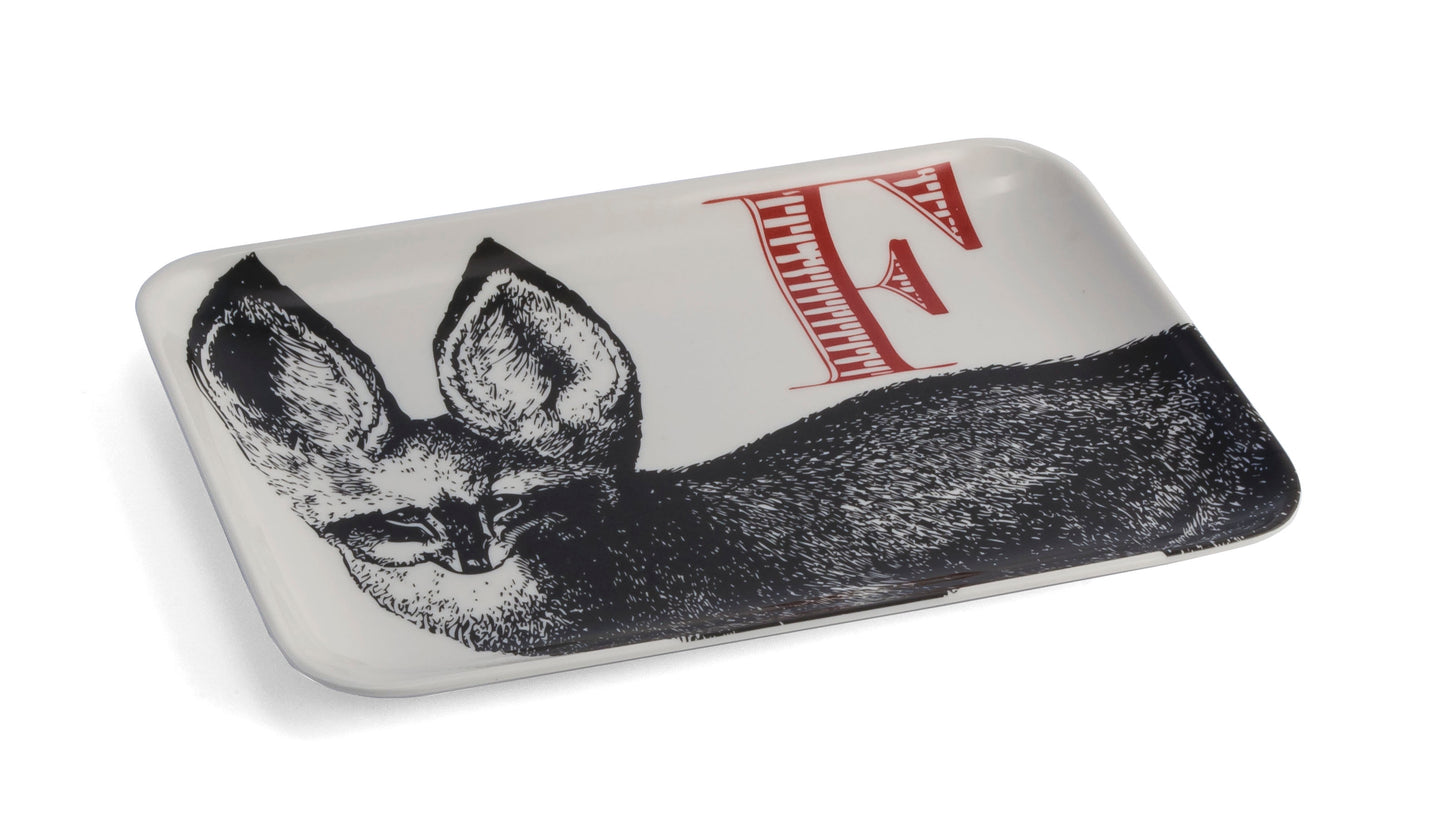 F Fox Alphabet Tray