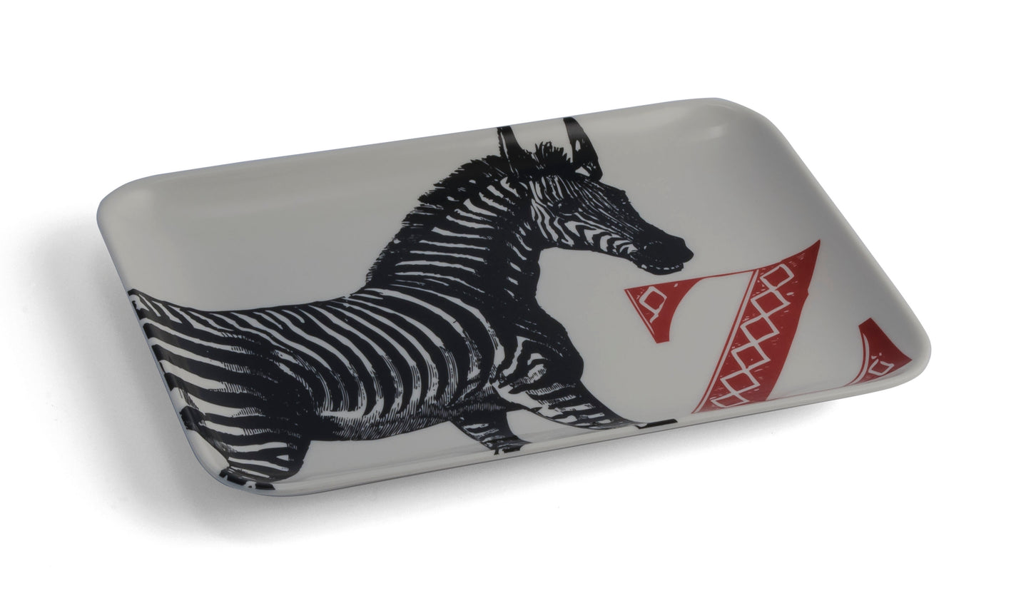 Z Zebra Alphabet Tray