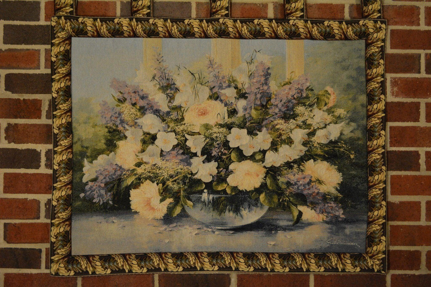 Tache 33 X 24 Inch Flowering Bouquet Floral Tapestry Wall Hanging
