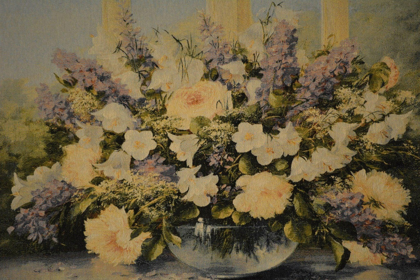Tache 33 X 24 Inch Flowering Bouquet Floral Tapestry Wall Hanging