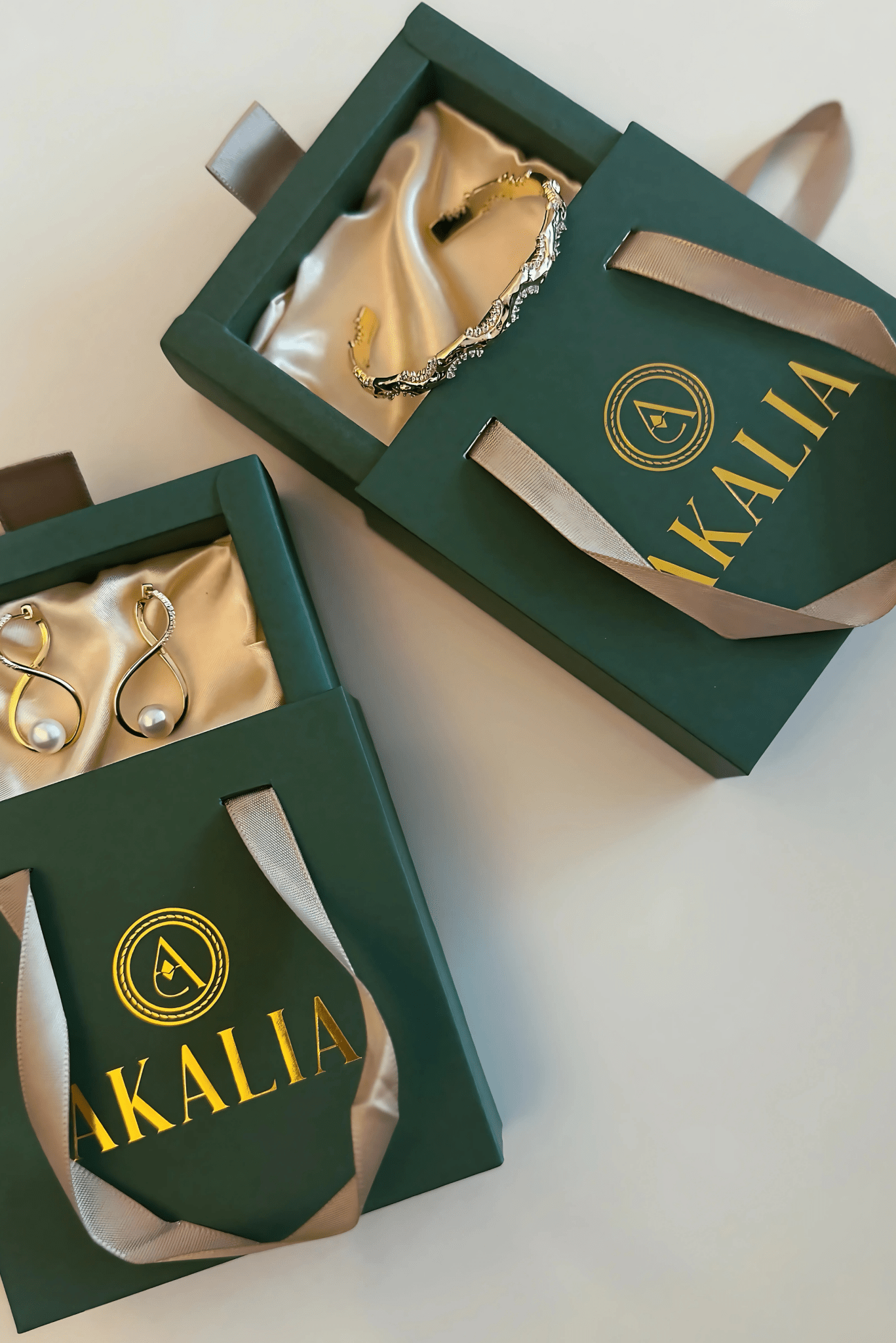 Waterproof Infinity Earrings with Pearl Hoop Earrings